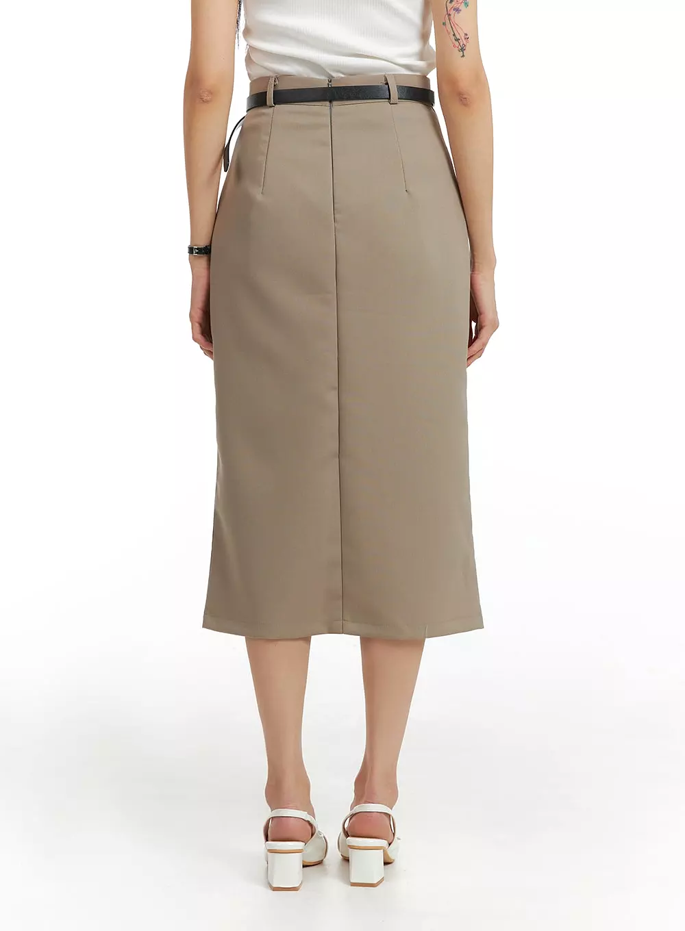 Front Split Maxi Skirt