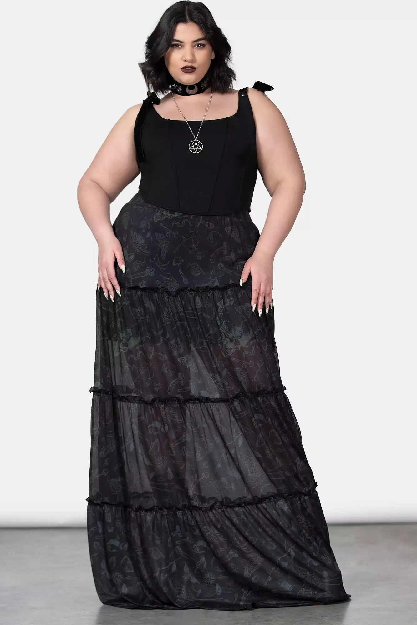 Ghosted Woods Maxi Skirt for Plus Size Women