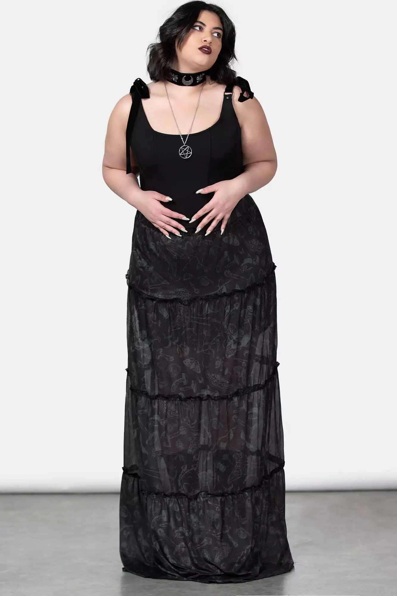 Ghosted Woods Maxi Skirt for Plus Size Women