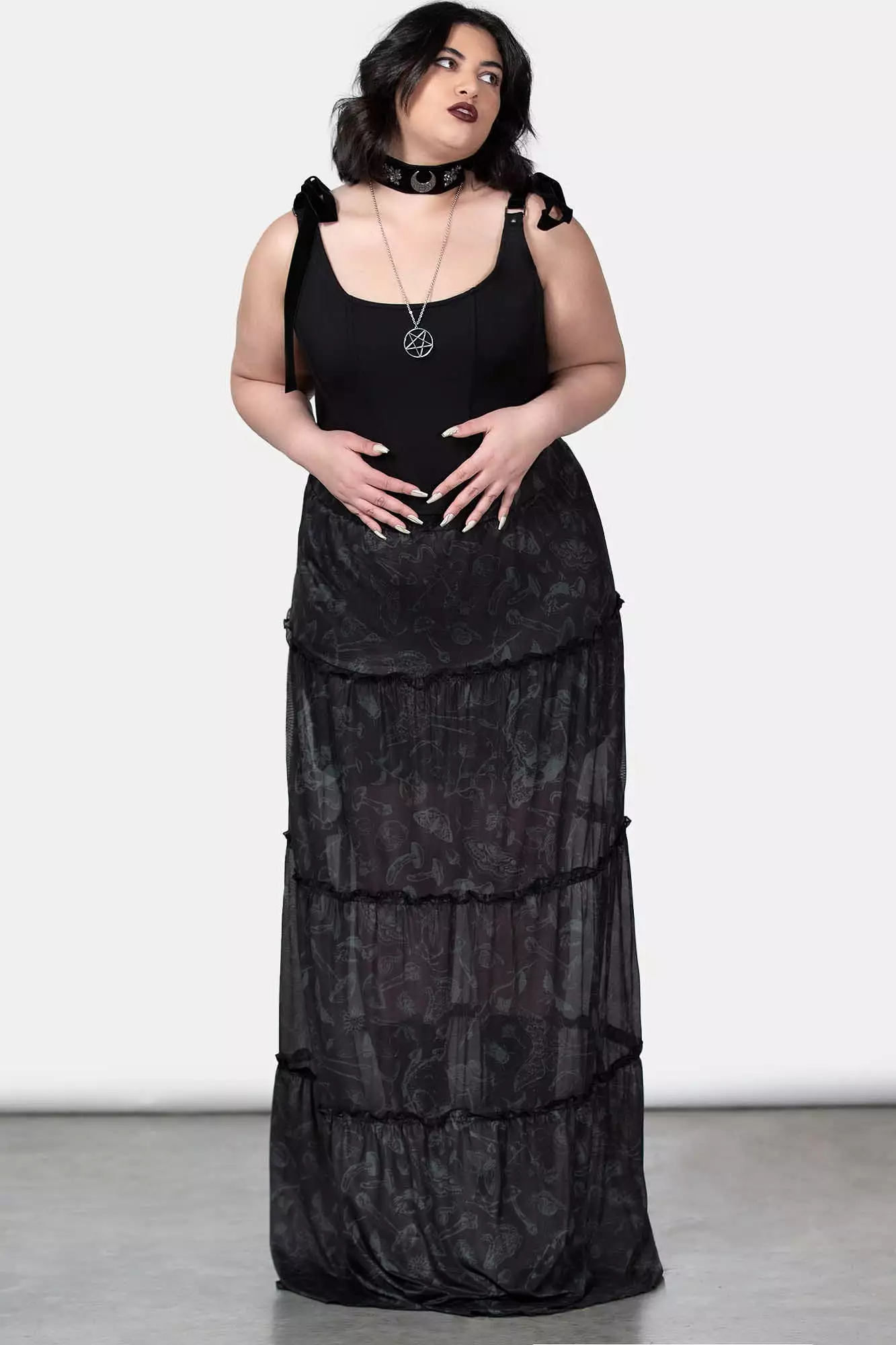 Ghosted Woods Plus Size Maxi Skirt - Resurrect | Shop Now