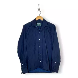 Gitman Brothers Indigo Sashiko Dobby Camp Shirt