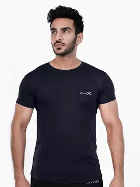 Gymx Blue Plain Tee - Discounted