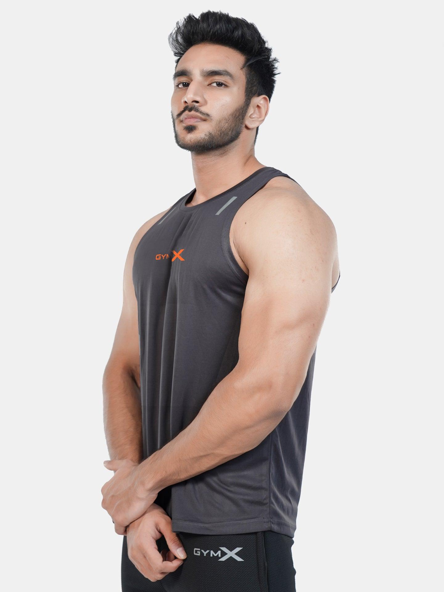 GymX Bullet Grey Tank - Ultra Lite Tank | On Sale