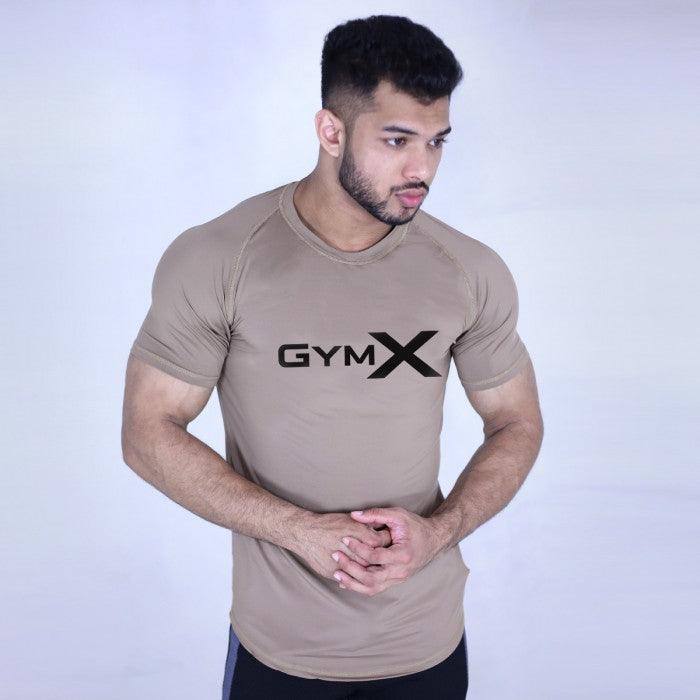 GymX Coffee Beige Tee: Aesthetics Series- Discount