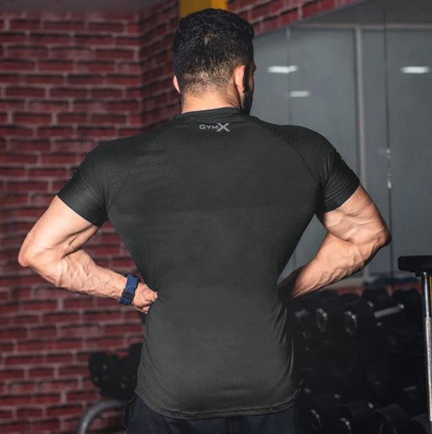 GymX Dark Grey Dotted Tee - Sale