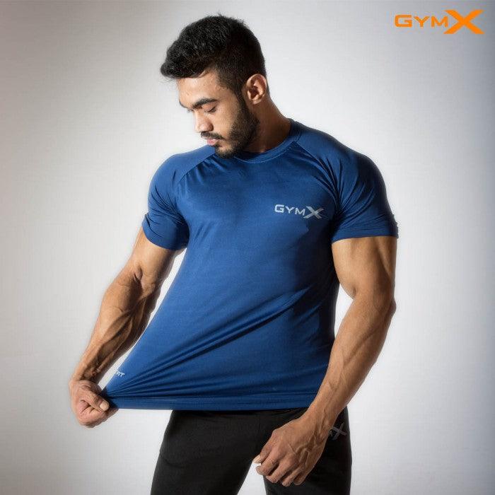 GymX Pitch Blue Tee- Alpha Prime (Compression Fit) - Discount