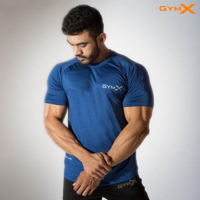 GymX Pitch Blue Tee- Alpha Prime (Compression Fit) - Discount