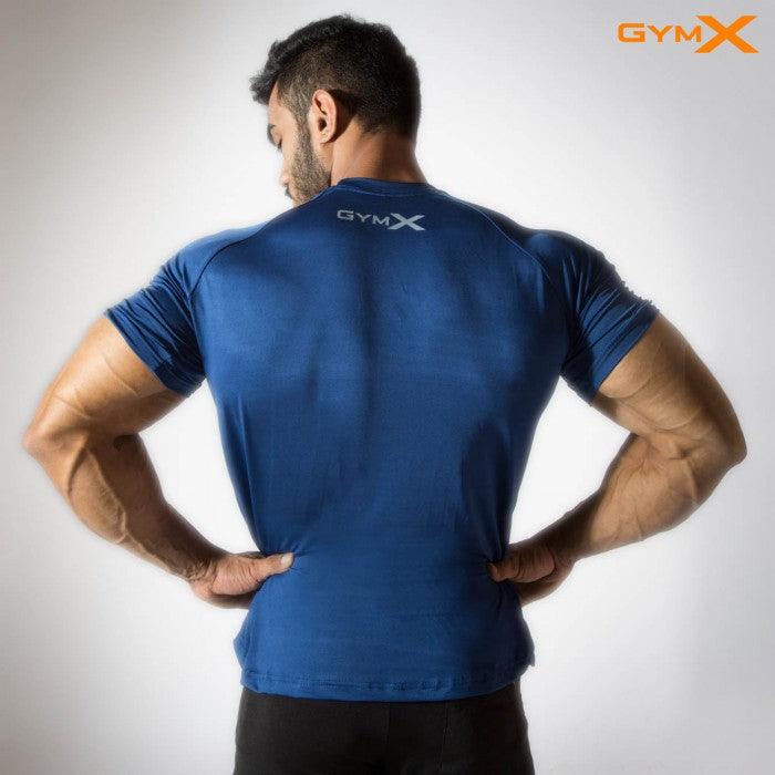 GymX Pitch Blue Tee- Alpha Prime (Compression Fit) - Discount