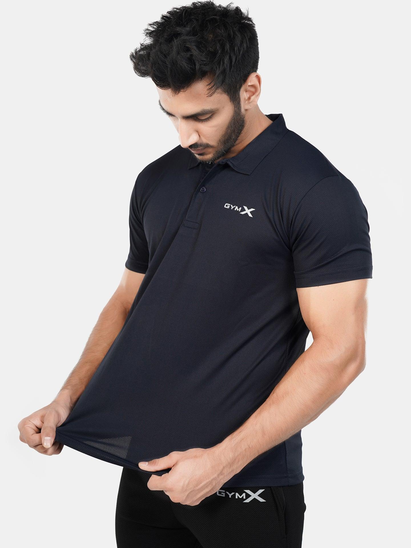 GymX Polo Tech Tee: Infinity Blue -> Blue GymX Polo Tech Tee - Shop Now