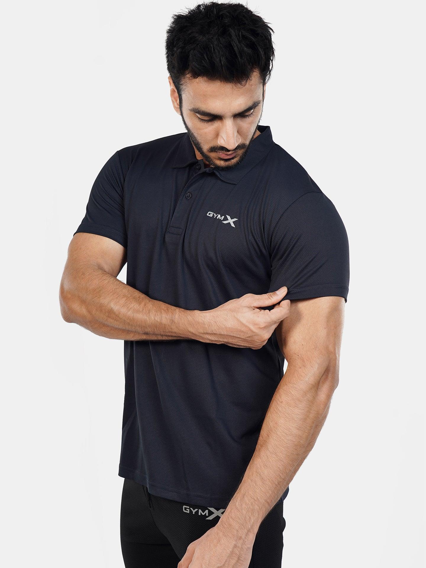 GymX Polo Tech Tee: Infinity Blue -> Blue GymX Polo Tech Tee - Shop Now