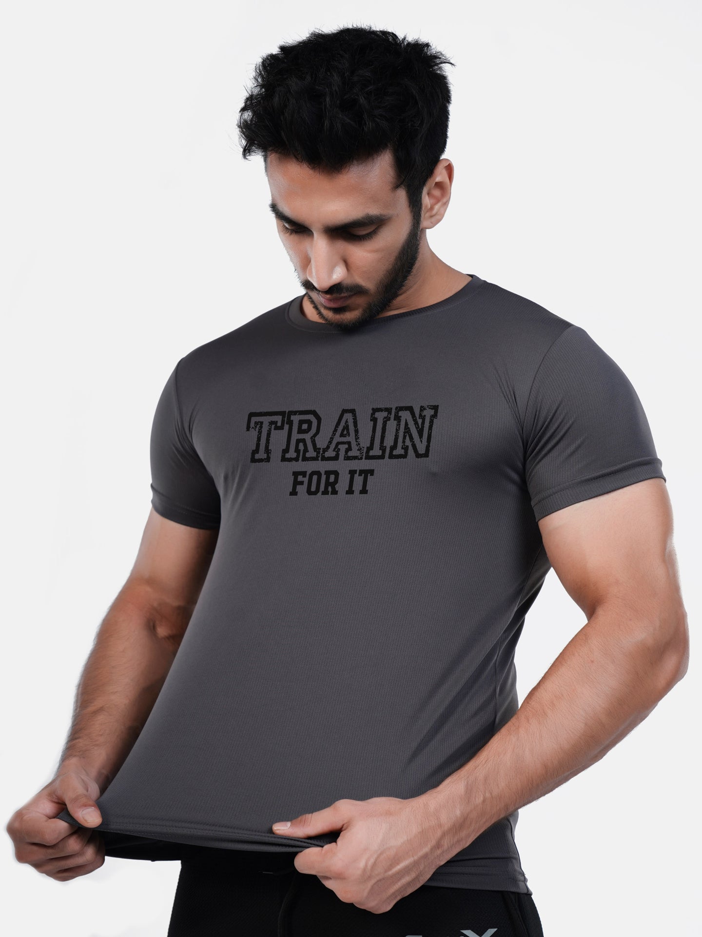 GymX Ultra Lite Grey Tee: Train For Sale