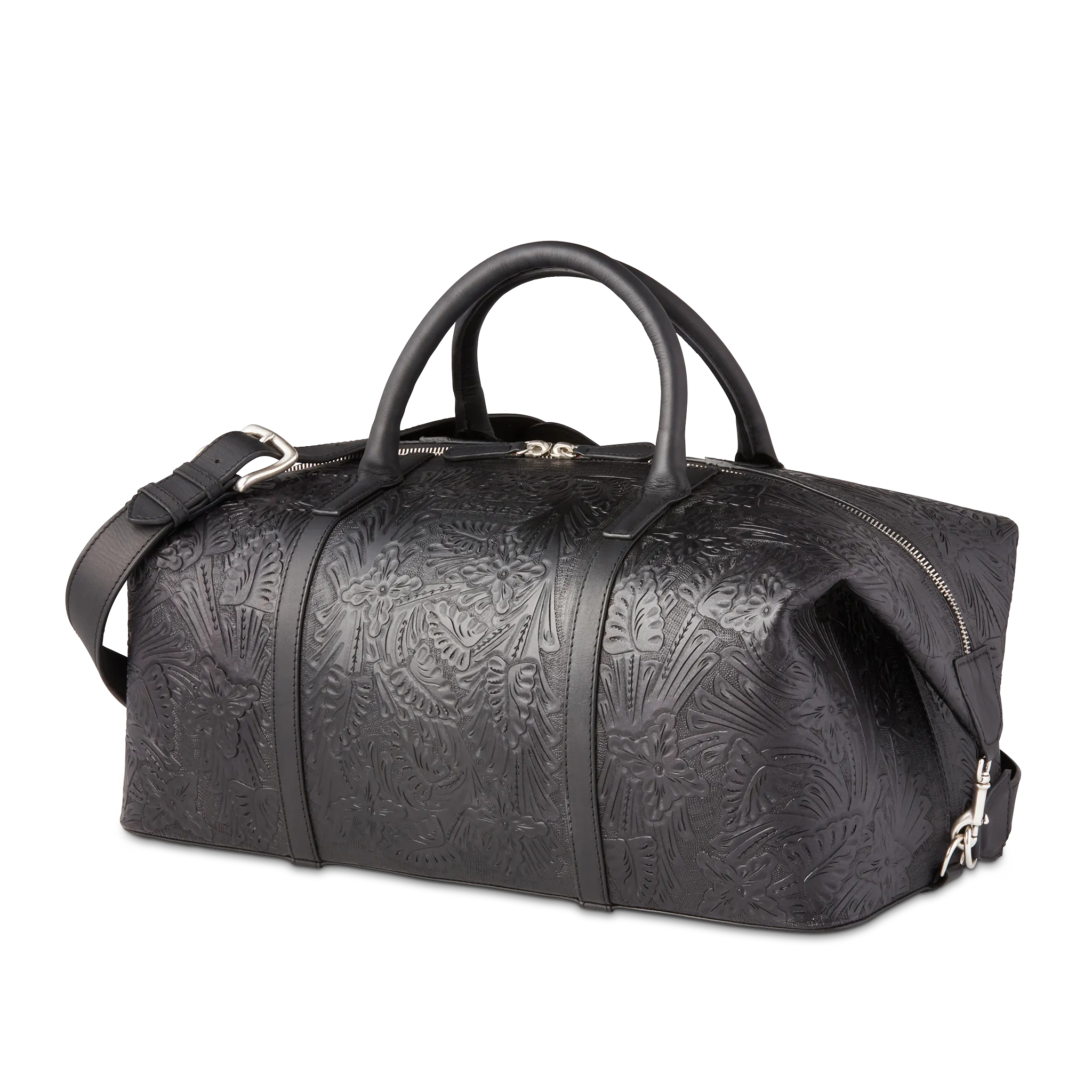 Handcrafted Black Duffle Bag