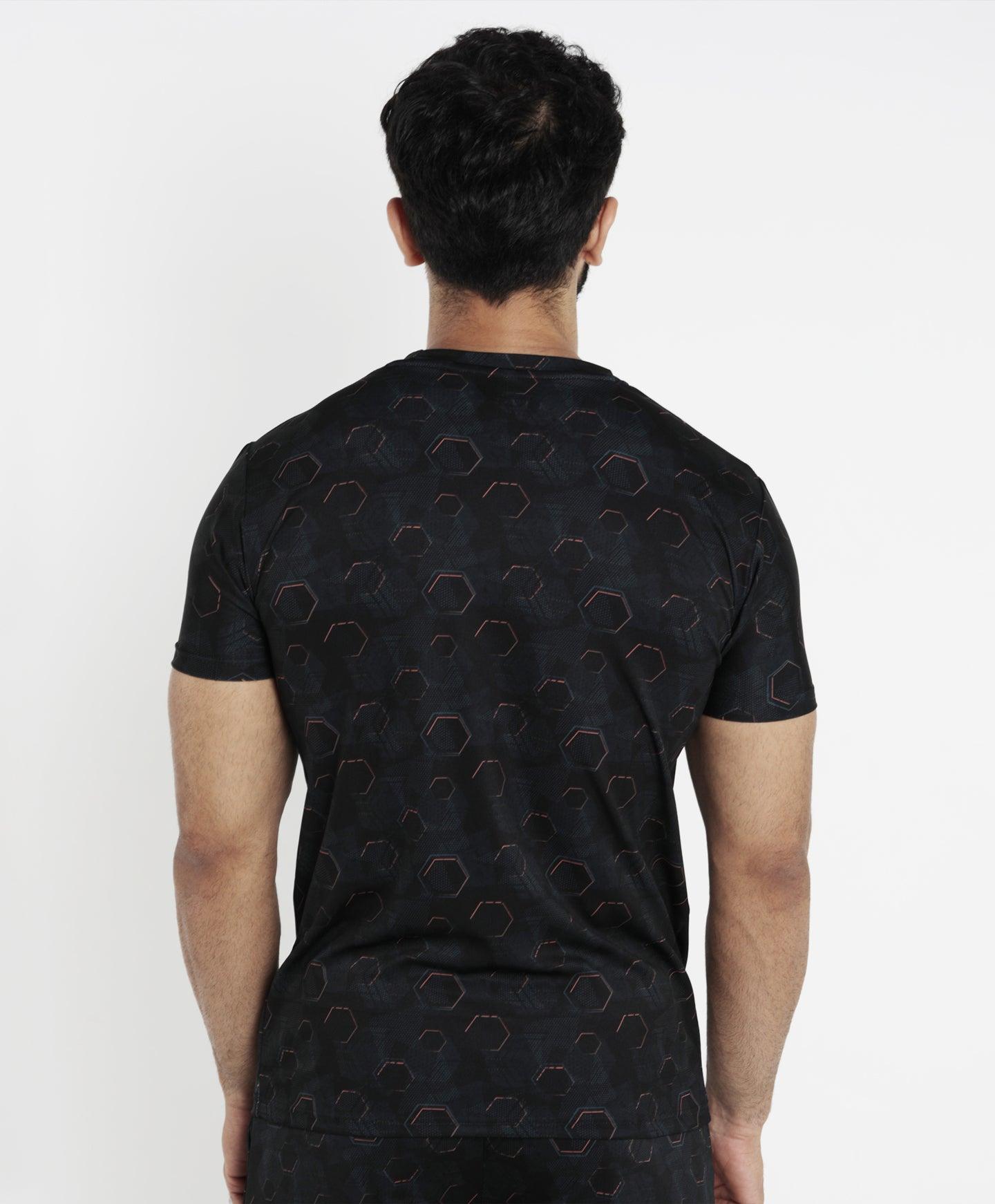 Hexagonal Camo Tee sale - 4 way stretch