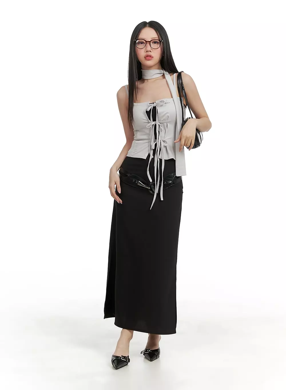 High-Waisted Maxi Skirt - CA409