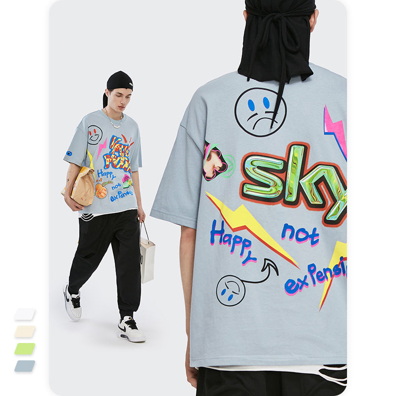 Hip Hop Oversized Printed Tshirt