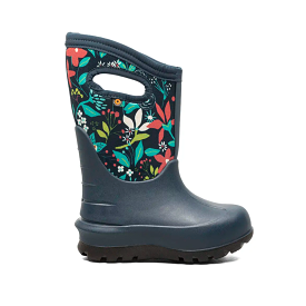 Ink Blue Flower Neo-Classic BOGS Boots