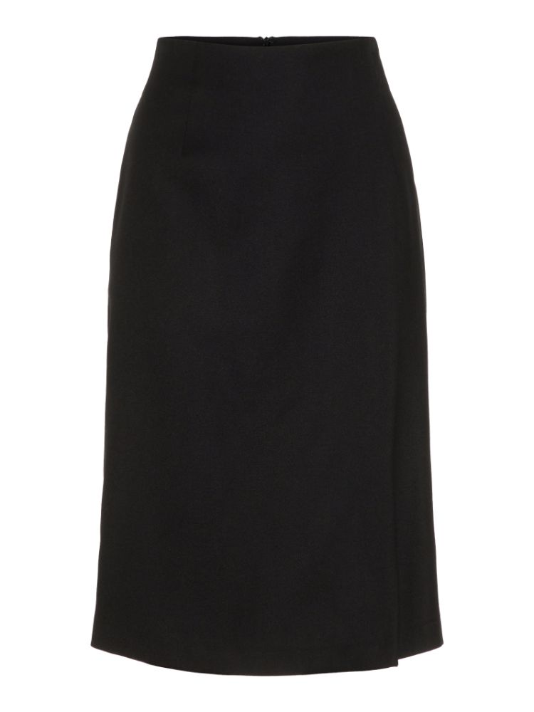 J.Lindeberg Womens Silva Wool Black Pin Skirt