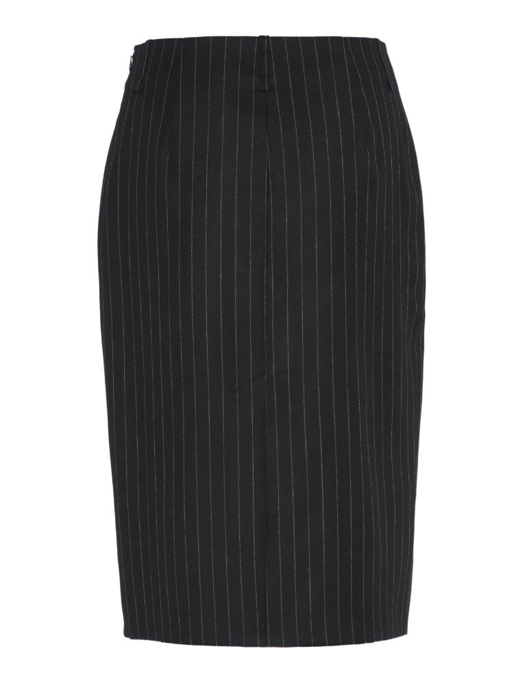 J.Lindeberg Womens Silva Wool Black Pin Skirt