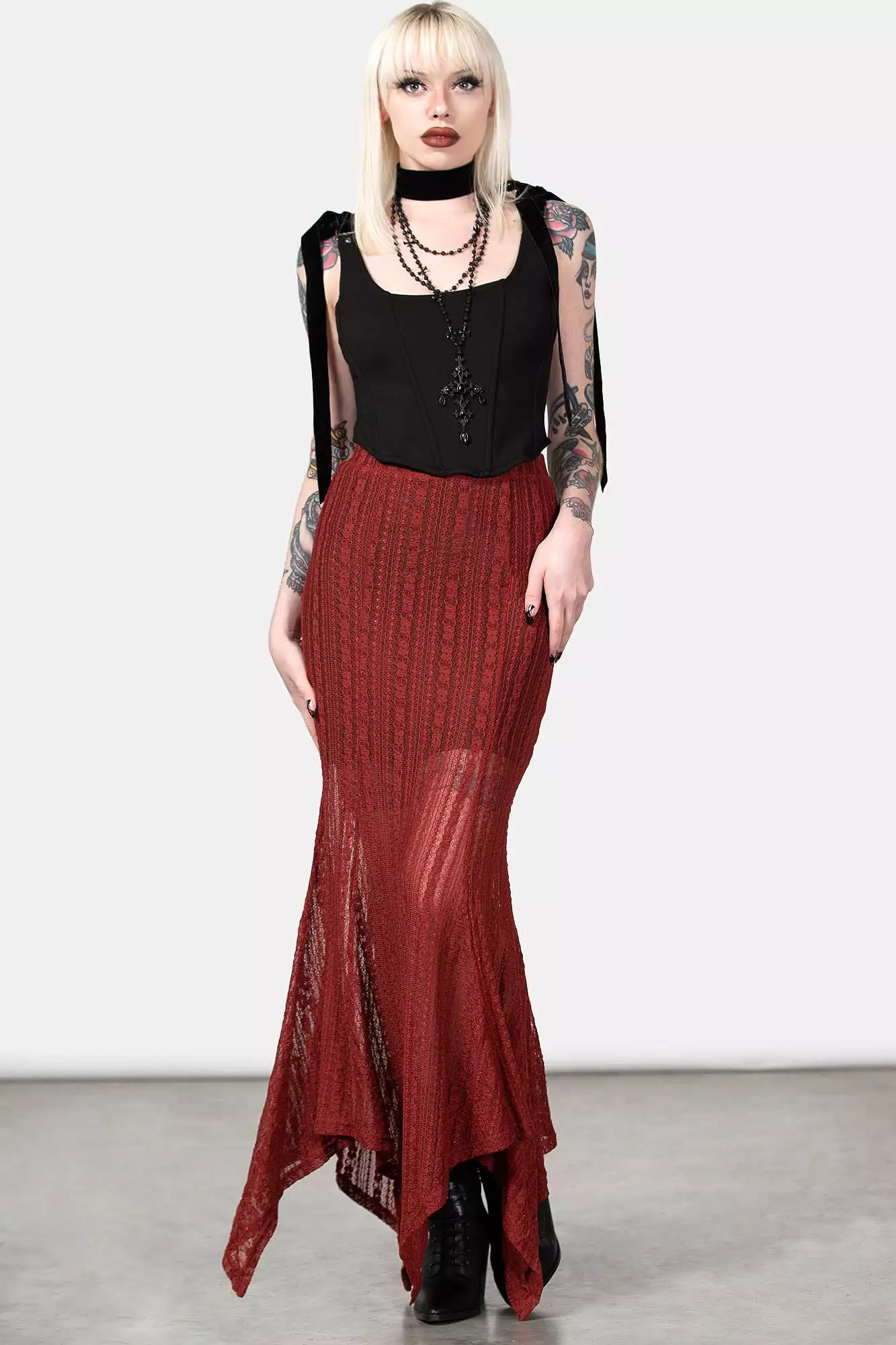 Juliet's Betrayal Maxi Skirt - Red