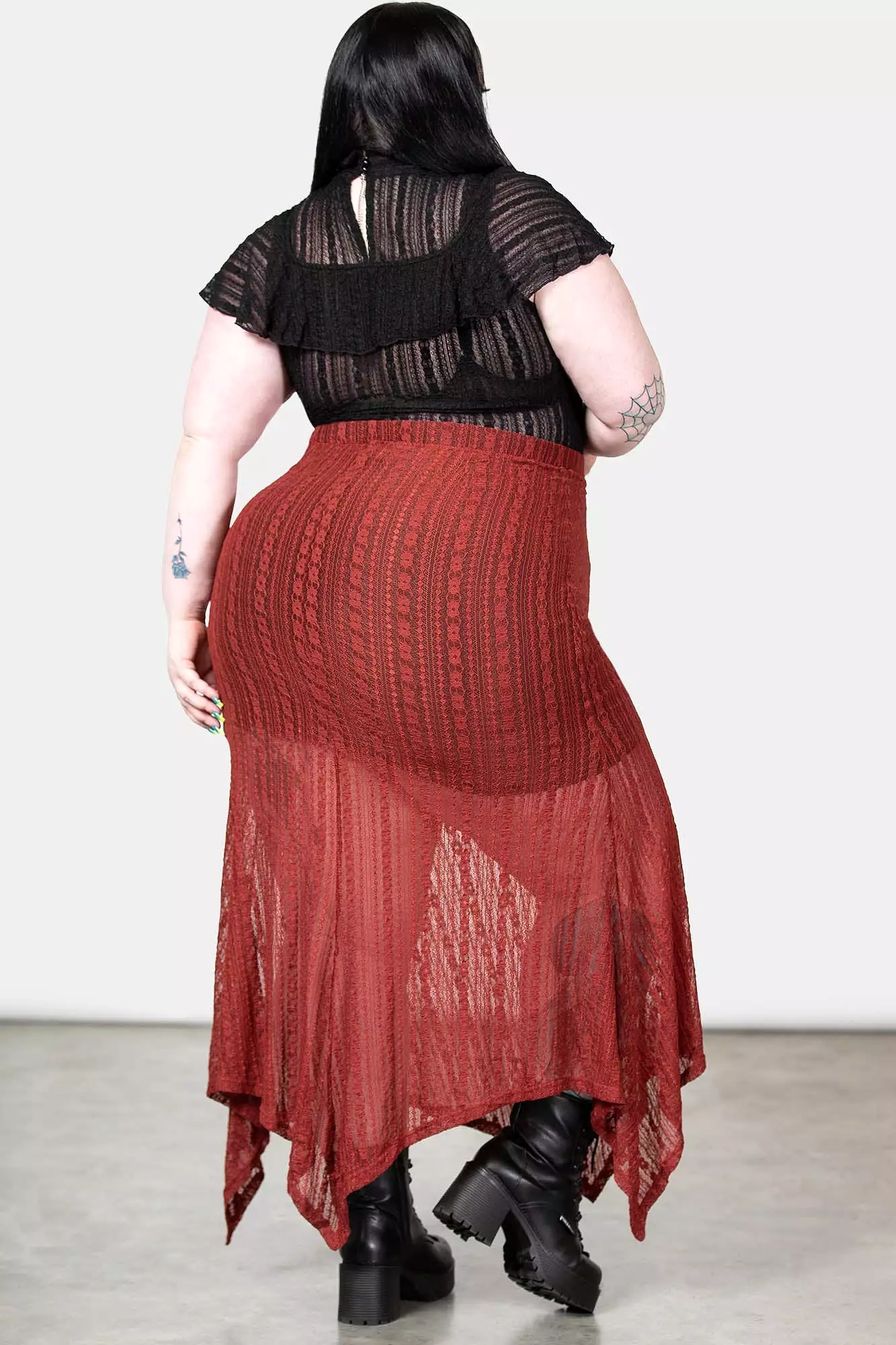 Juliet's Betrayal Red Plus Size Resurrect Skirt