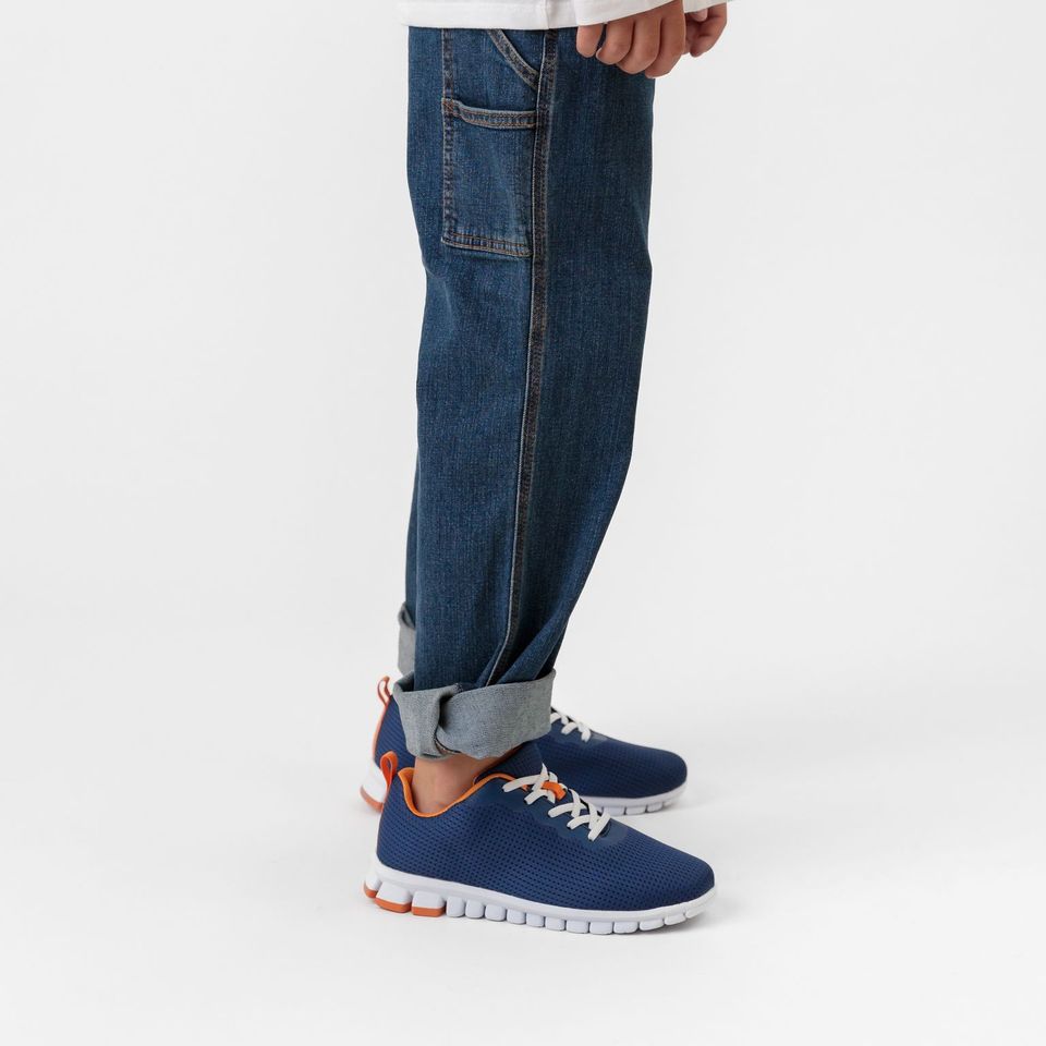 Kids Haskell Jr. Navy Orange Shoes