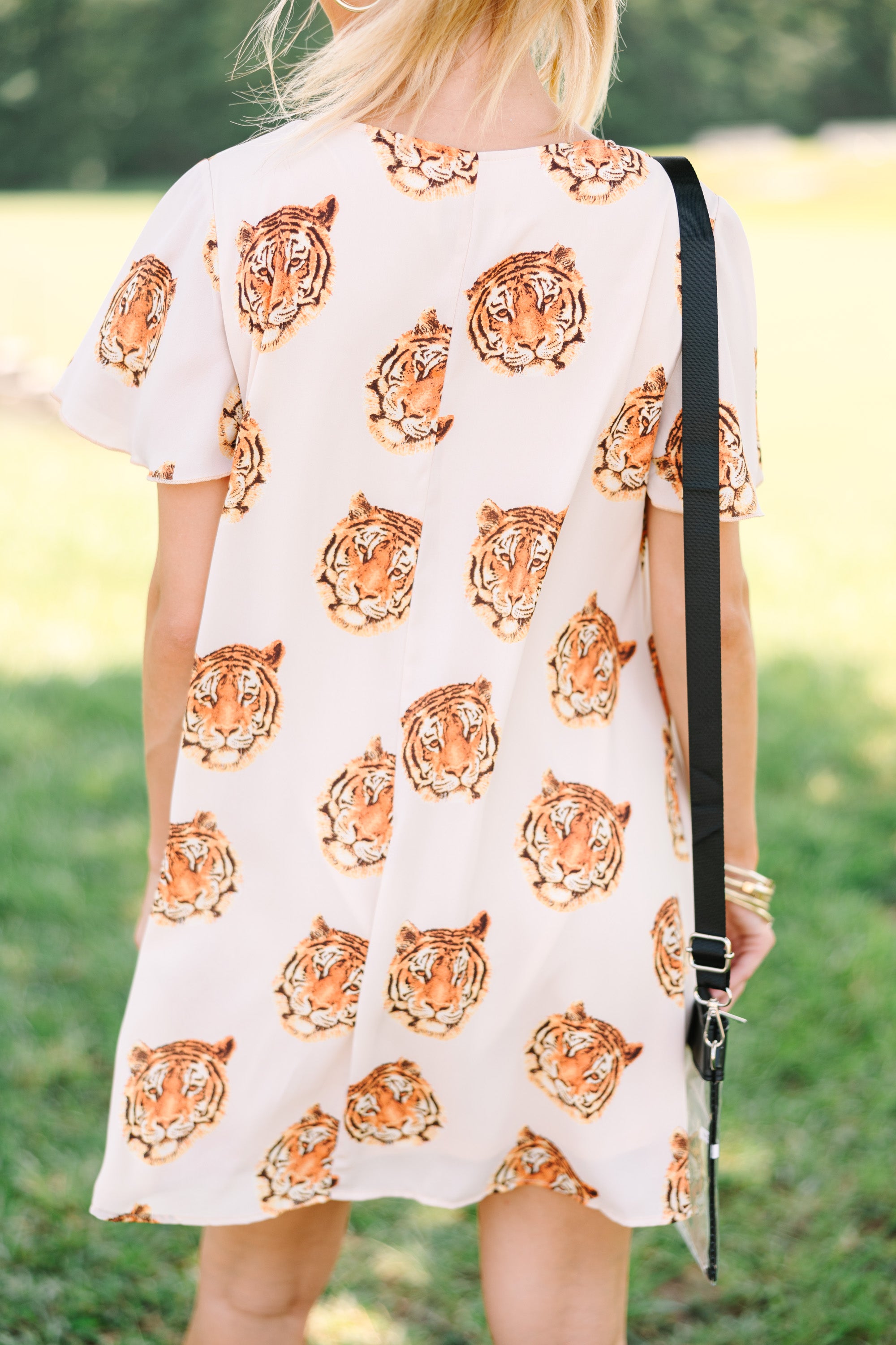 Kinsley Taupe Tiger Print Shift Dress