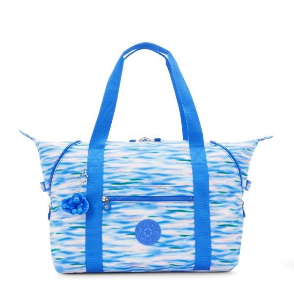 Kipling Art M Trolley-Ready Shopper Bag in Blue Multifunctional Design (58x32x20 cm)