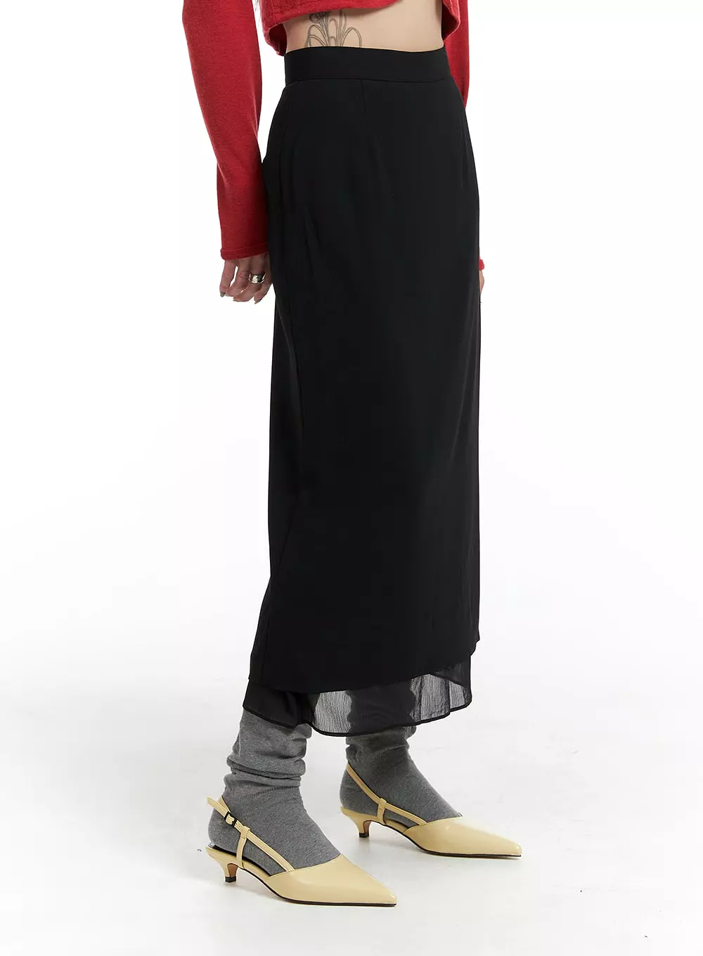 Layered Maxi Skirt IF423