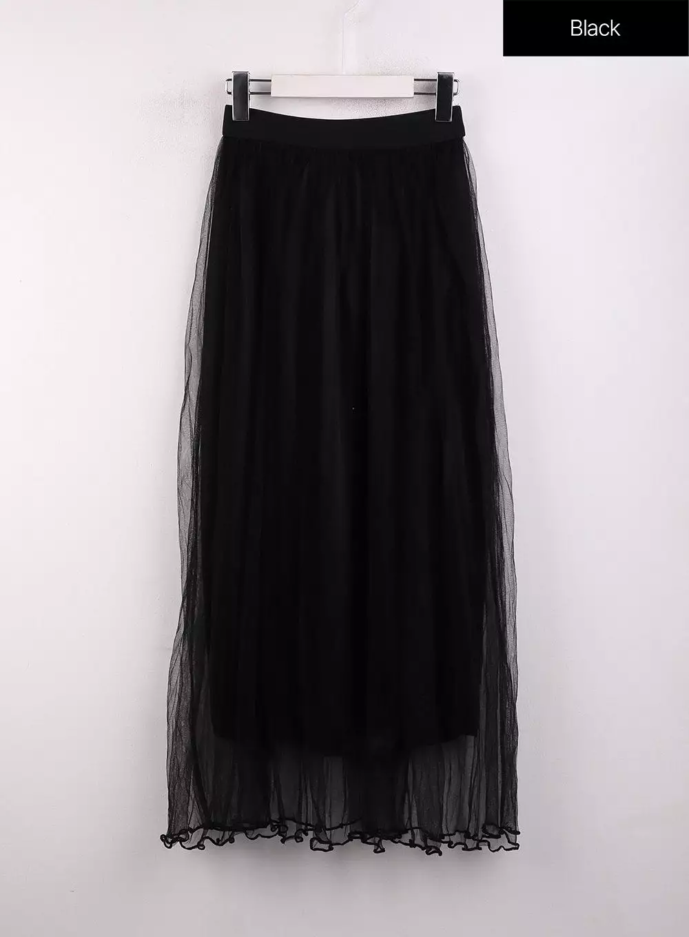 Layered Maxi Skirt with Mesh Detail OJ431