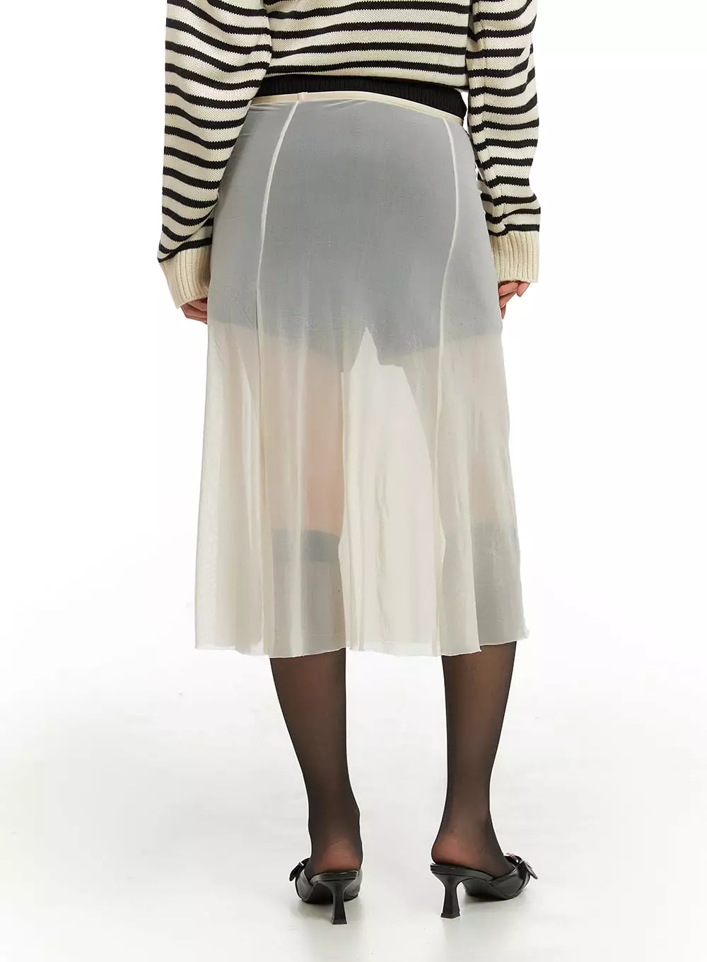 Layering Maxi Skirt - Sheer IA417