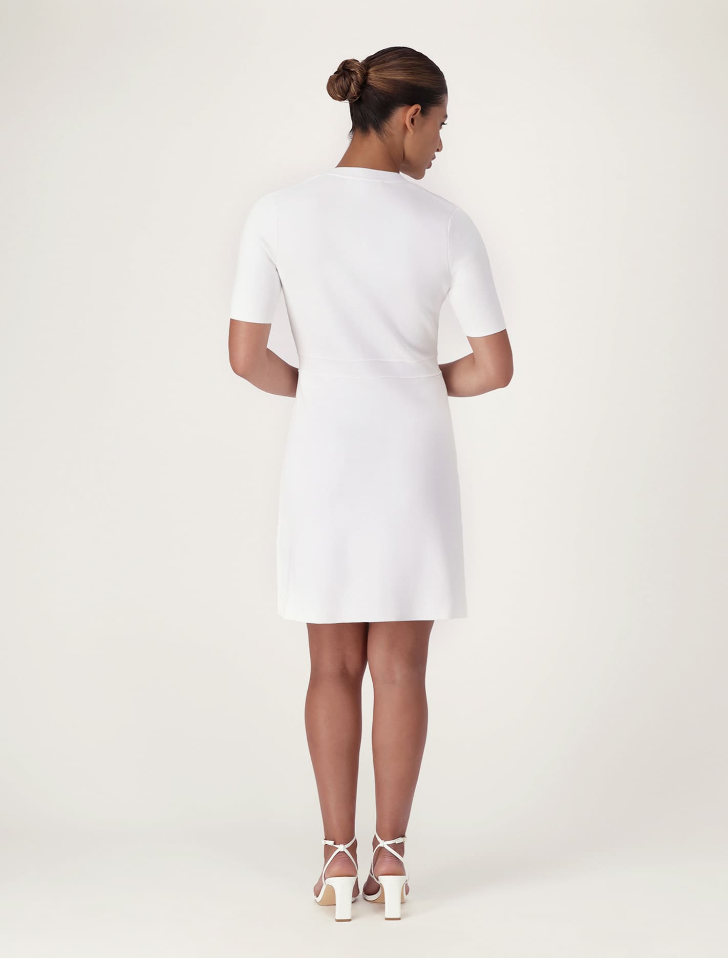 Leonie Knit Dress with Lace Trim