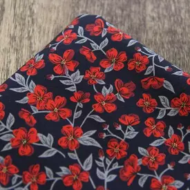 Liberty Fabrics Black Peach Blossom Printed Shirts