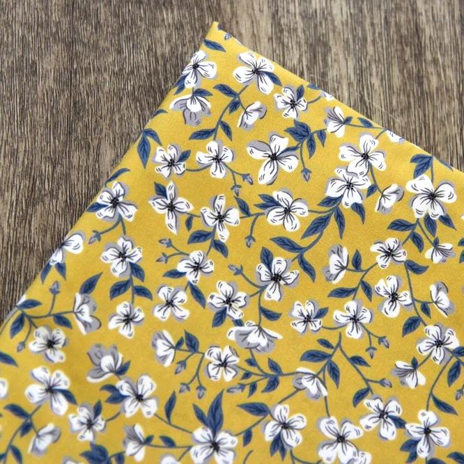 Liberty Fabrics Yellow Peach Blossom Shirts