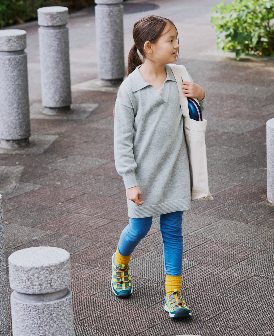 Little Kids' Motozoa Sneaker | Grey/Evening Primrose