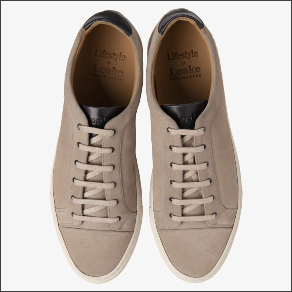 Loake Dash Stone Suede Sneaker