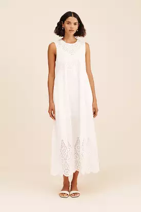 Louisa Vintage White Dress