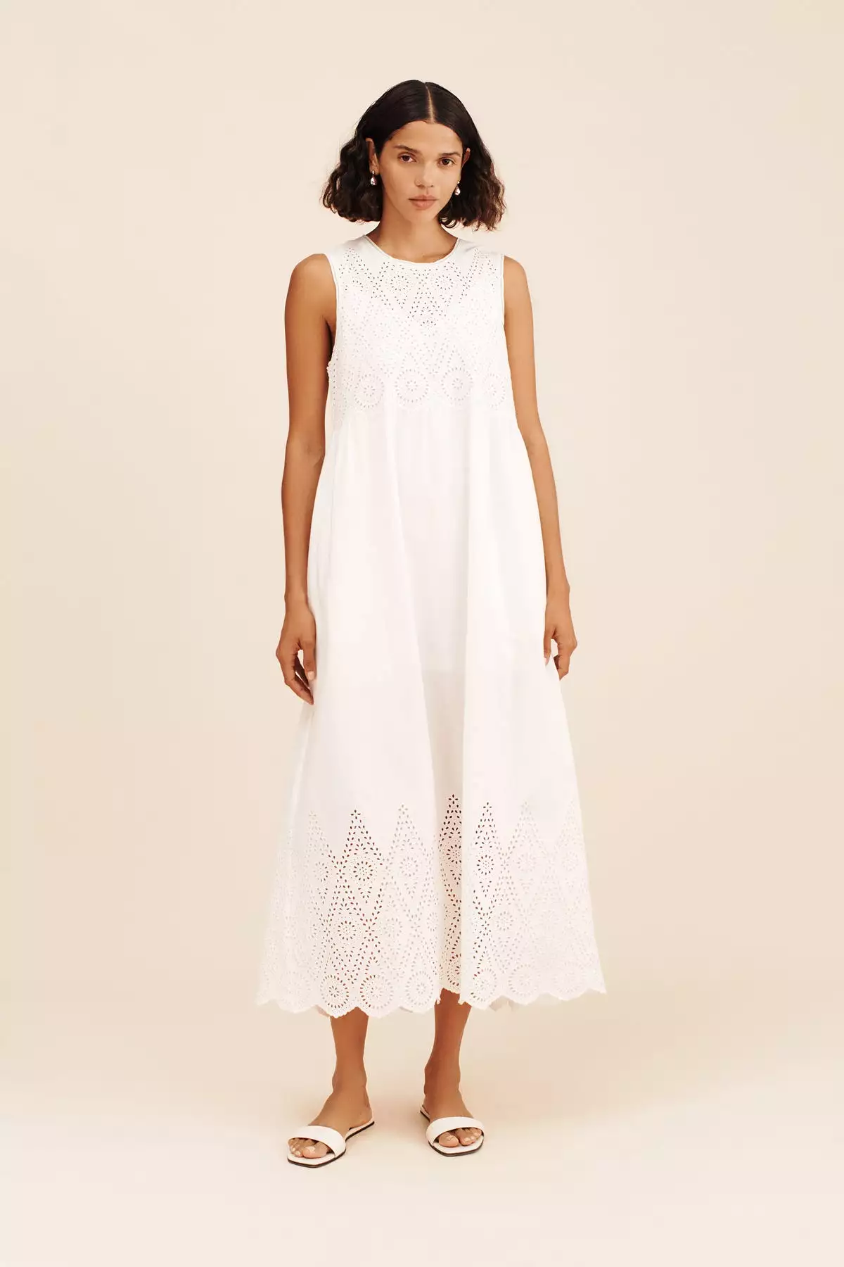 Louisa Vintage White Dress