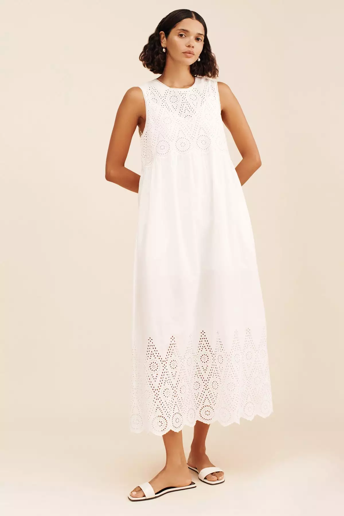 Louisa Vintage White Dress