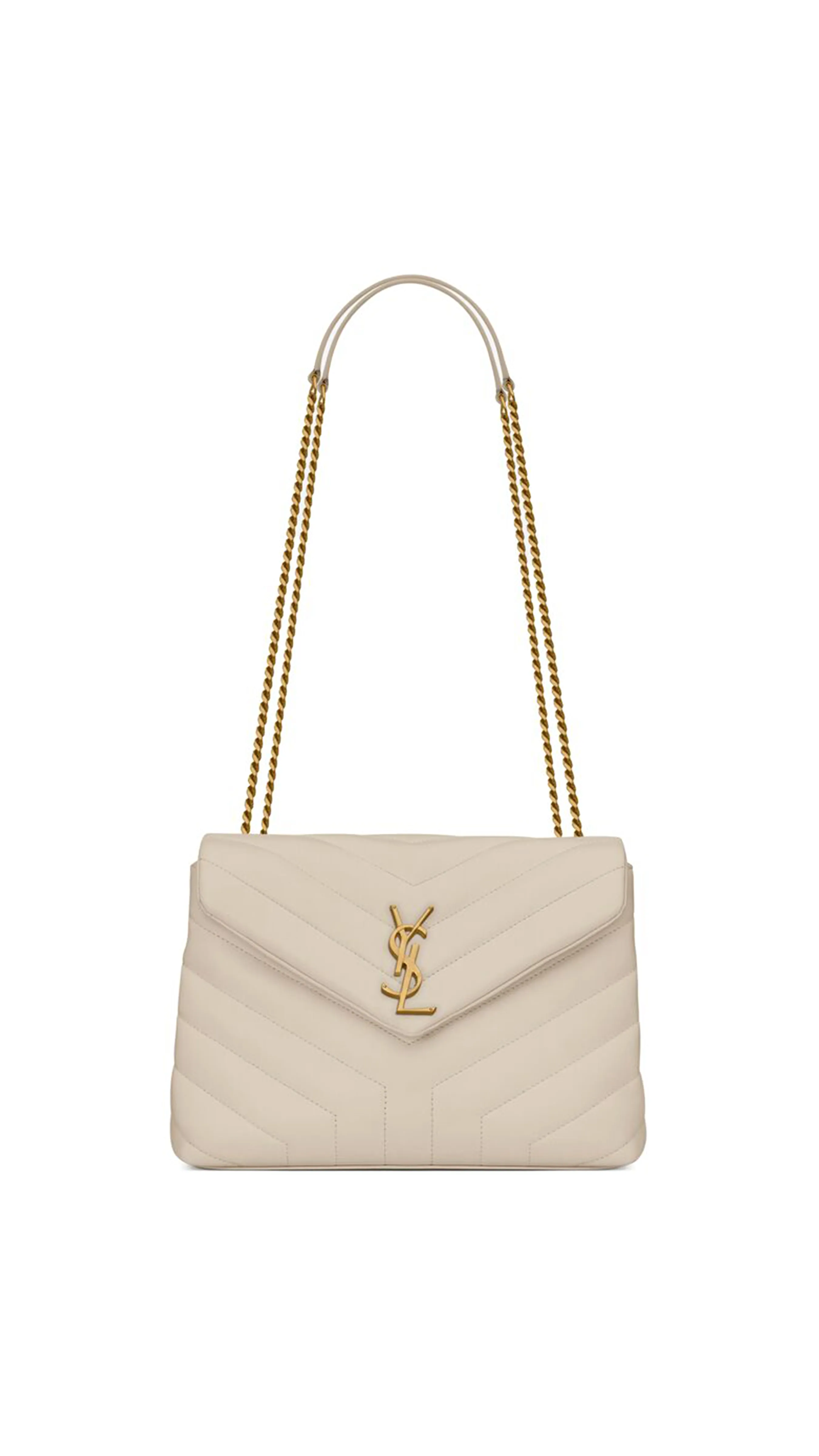 Loulou Small Chain Bag - Blanc Vintage