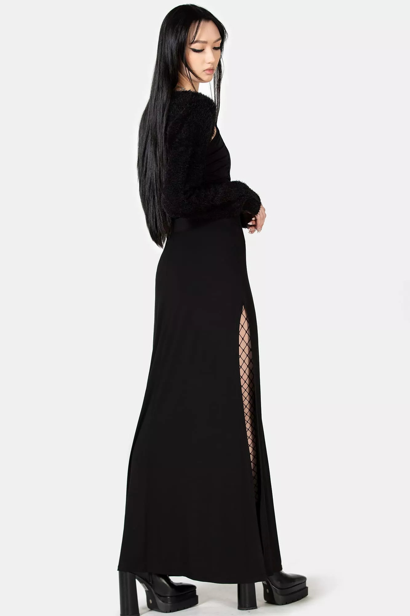 Maxi skirt in Nocturnal Shade