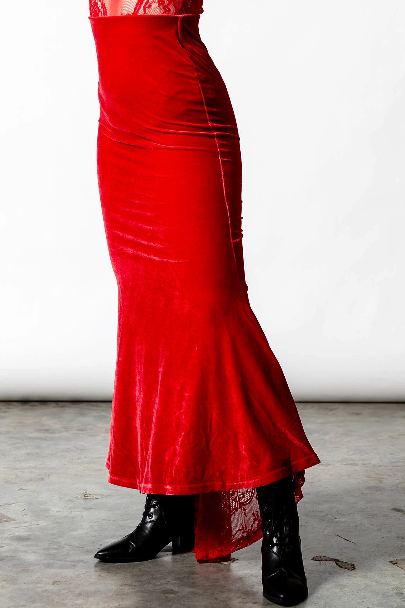 Maxi Skirt [SCARLET] - The Ghostess skirt, available now