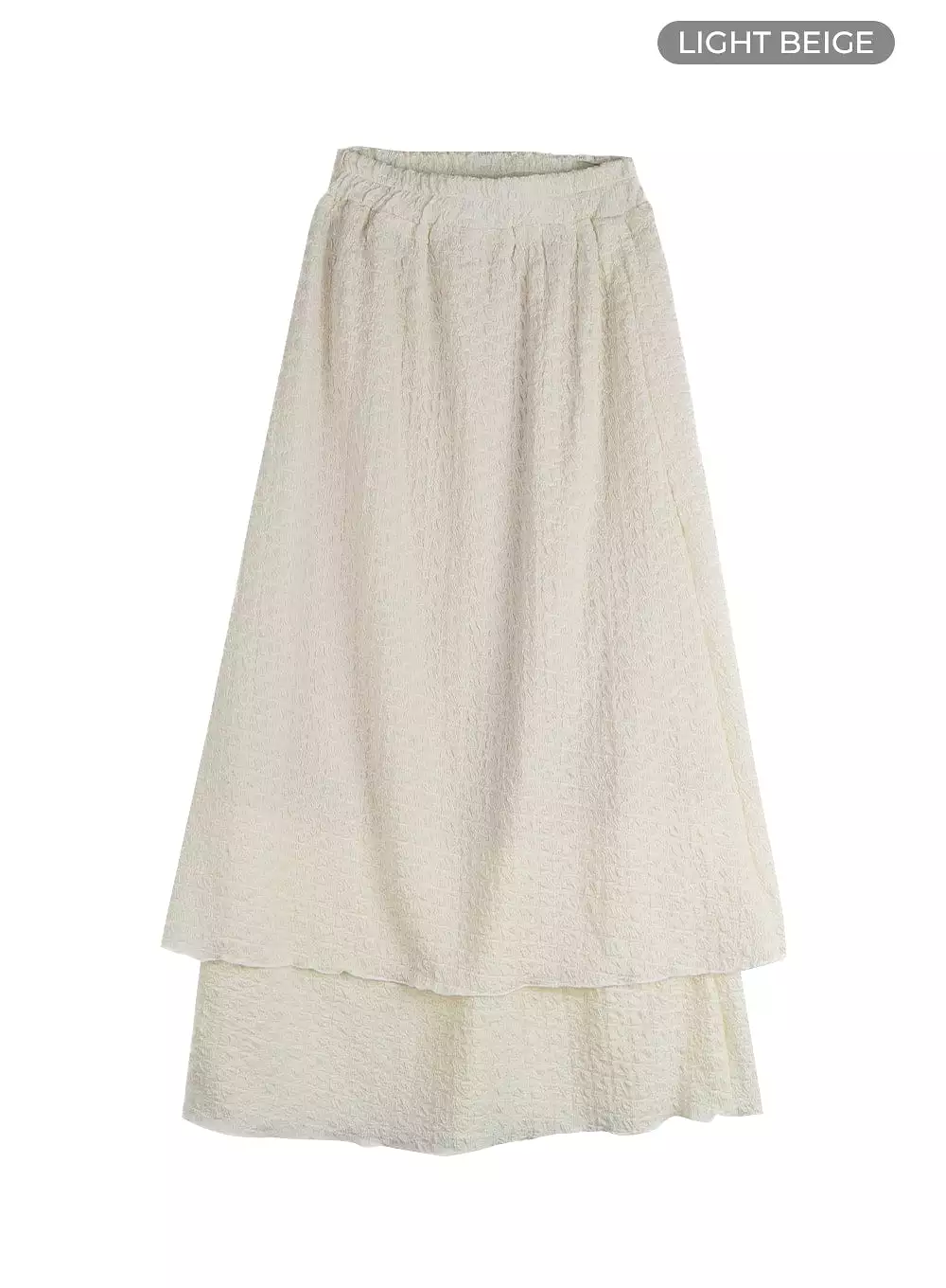 Maxi Skirt with Frill Texture - OM404