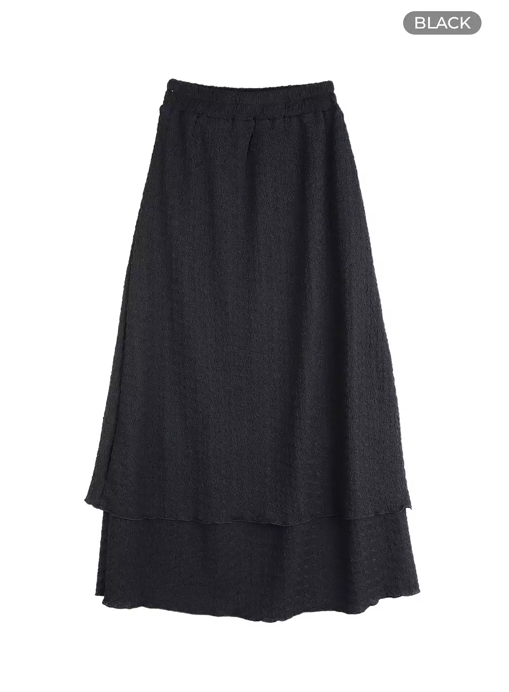 Maxi Skirt with Frill Texture - OM404