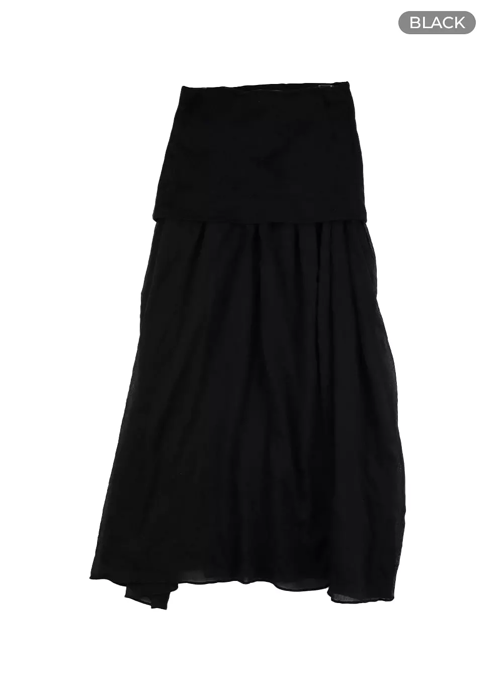 Maxi Skirt with Sheer Layers - CM426