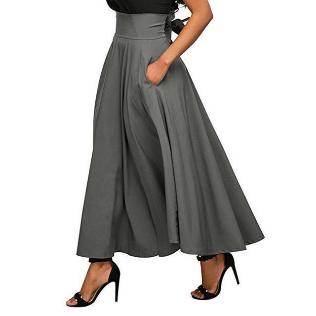 Maxi skirts for women with pockets.