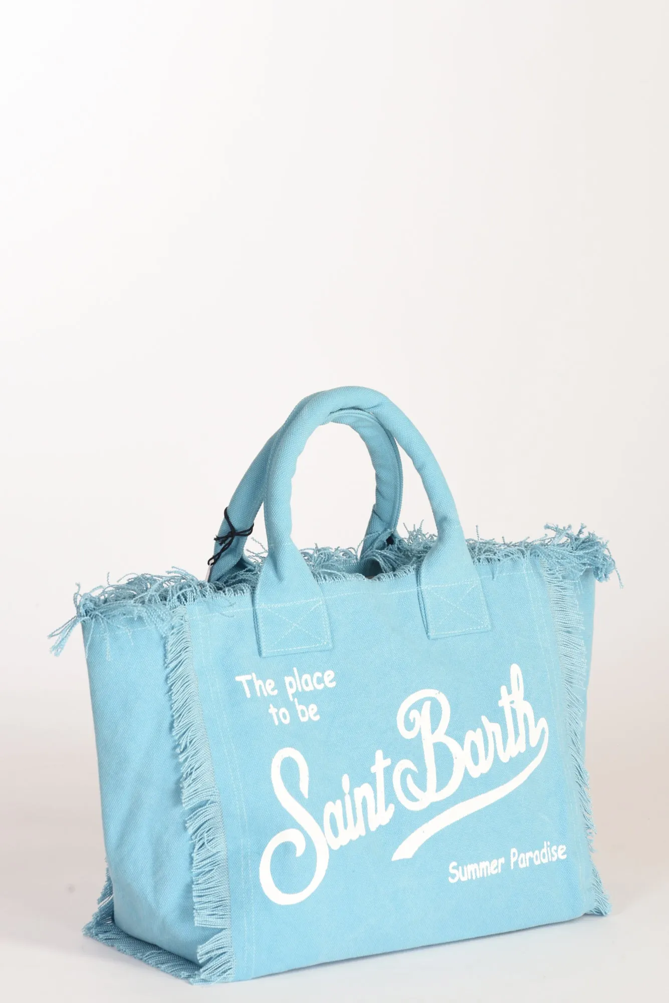 mc2 saint barth borsa canvas azzurro donna