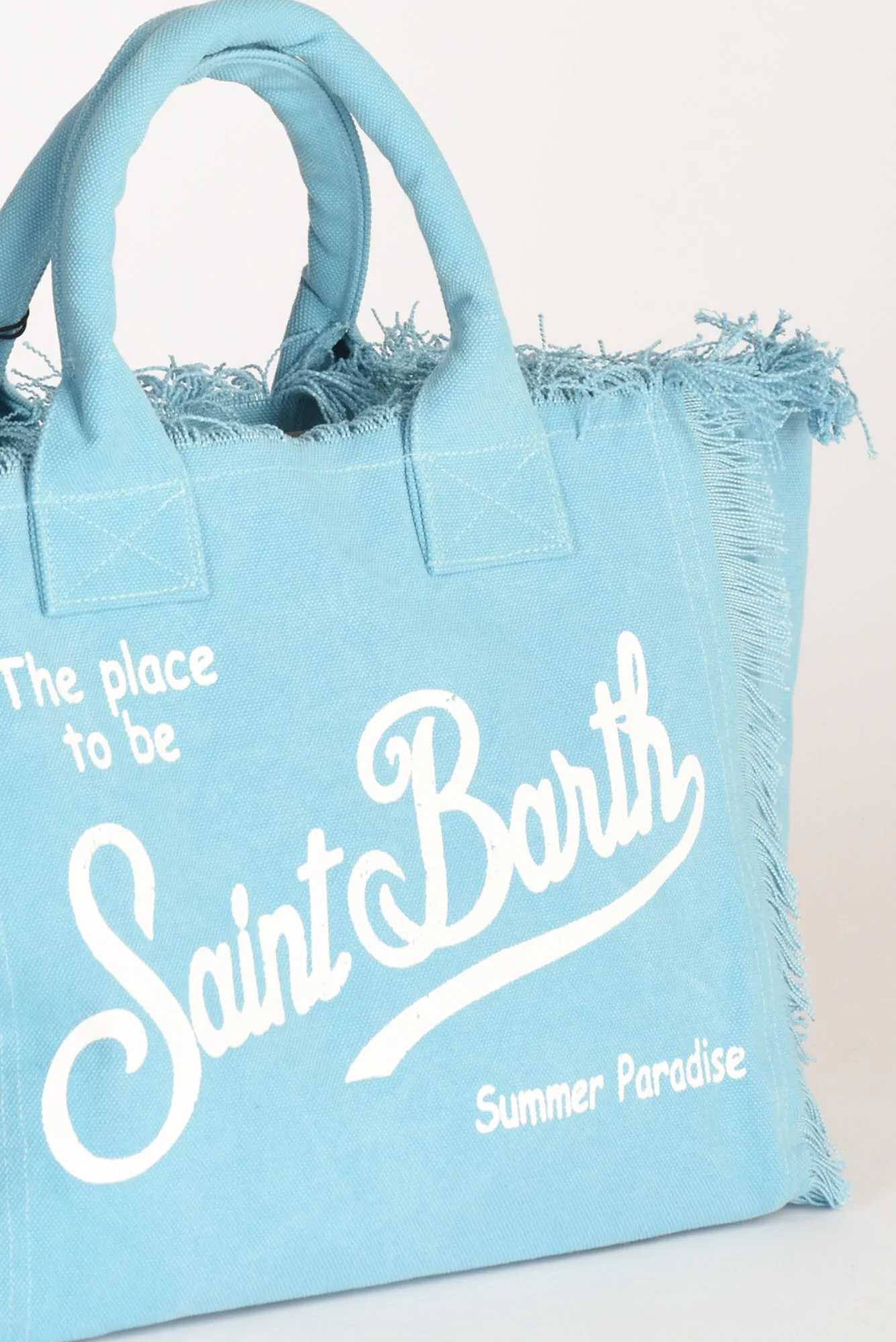 mc2 saint barth borsa canvas azzurro donna