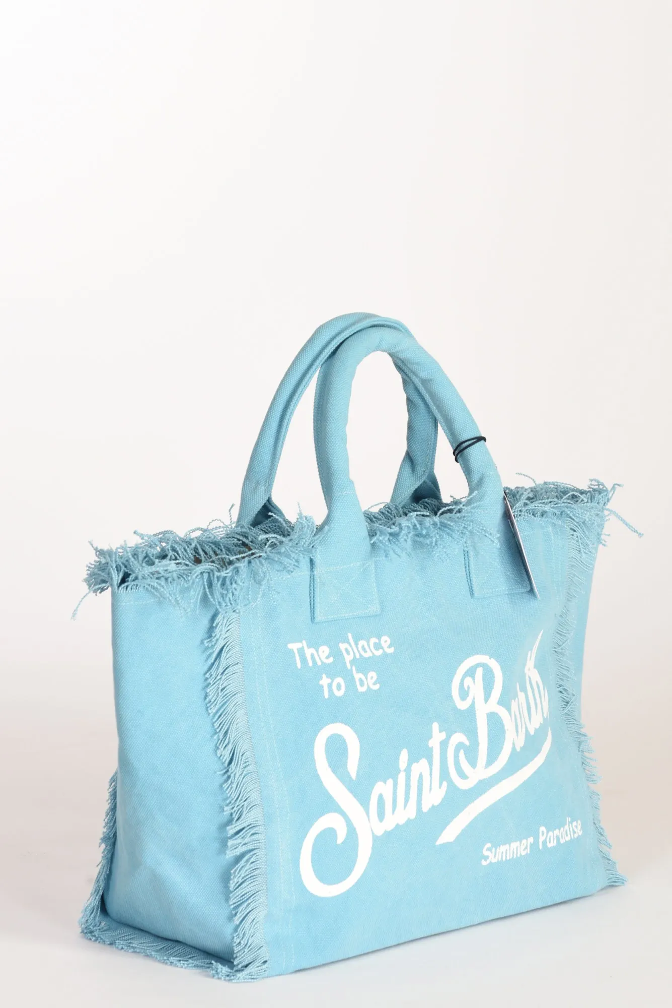 mc2 saint barth borsa canvas azzurro donna