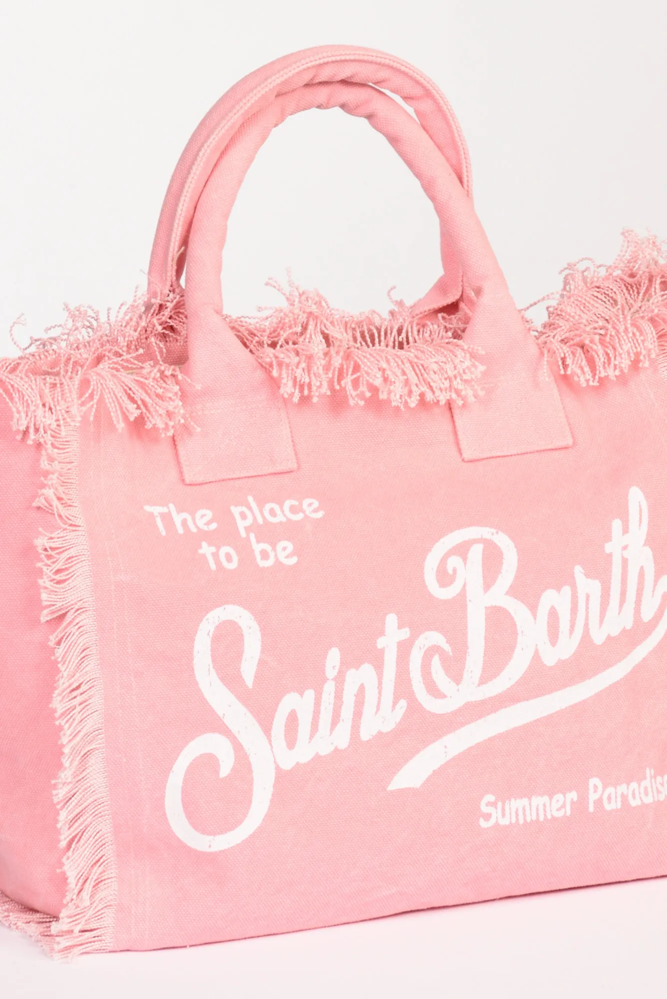 Mc2 Saint Barth Pink Canvas Women's Bag