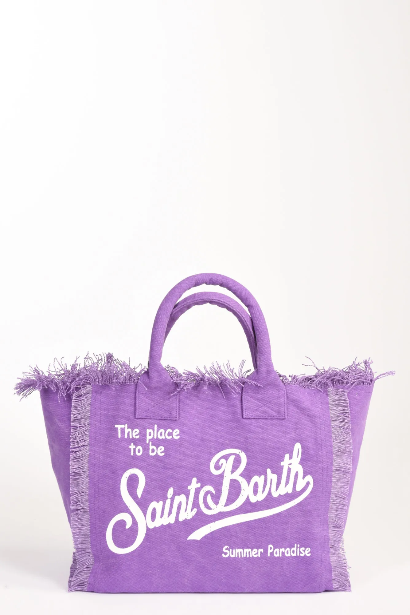 (Mc2 Saint Barth Purple Canvas Bag for Women)